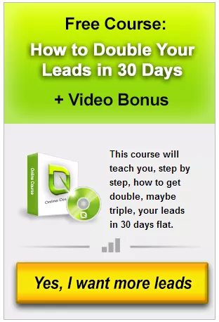 Free course: double leads in 30 days.