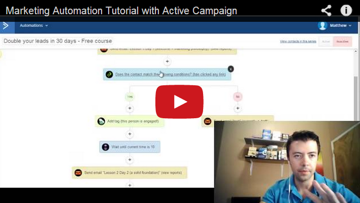ActiveCampaign marketing automation tutorial.