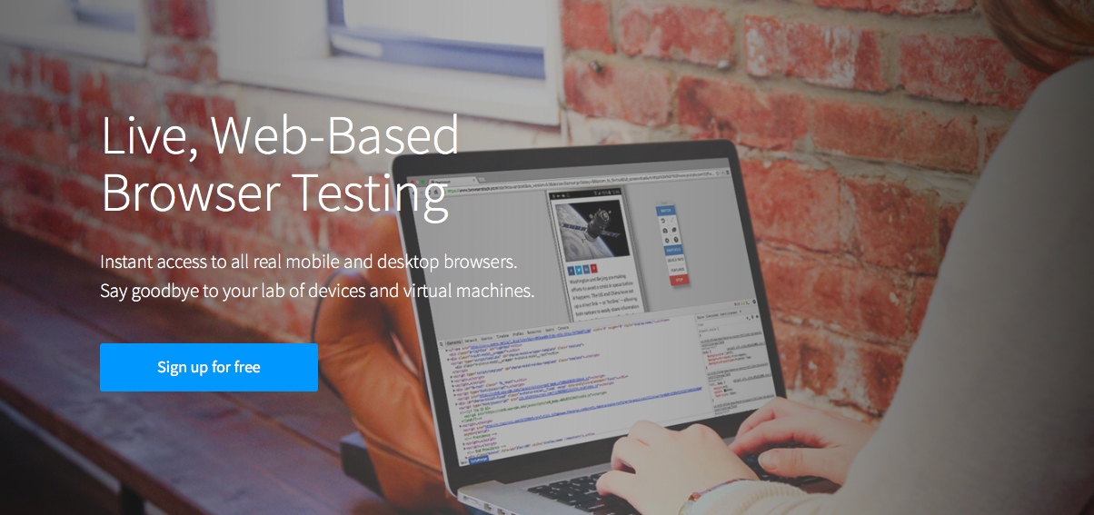 Web browser testing tool.