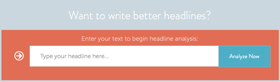 Headline analyzer tool.