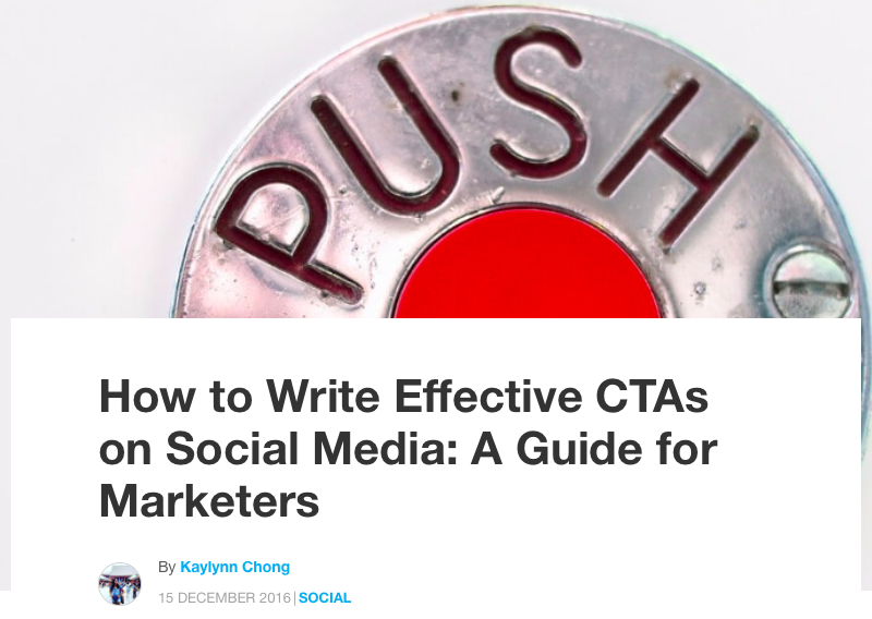 Social media CTA guide for marketers.