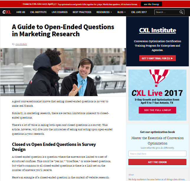 Two men talking, open-ended questions.