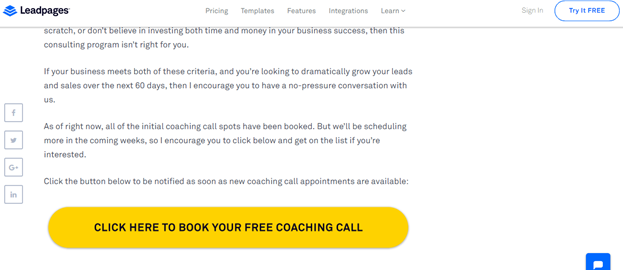 Book free coaching call.