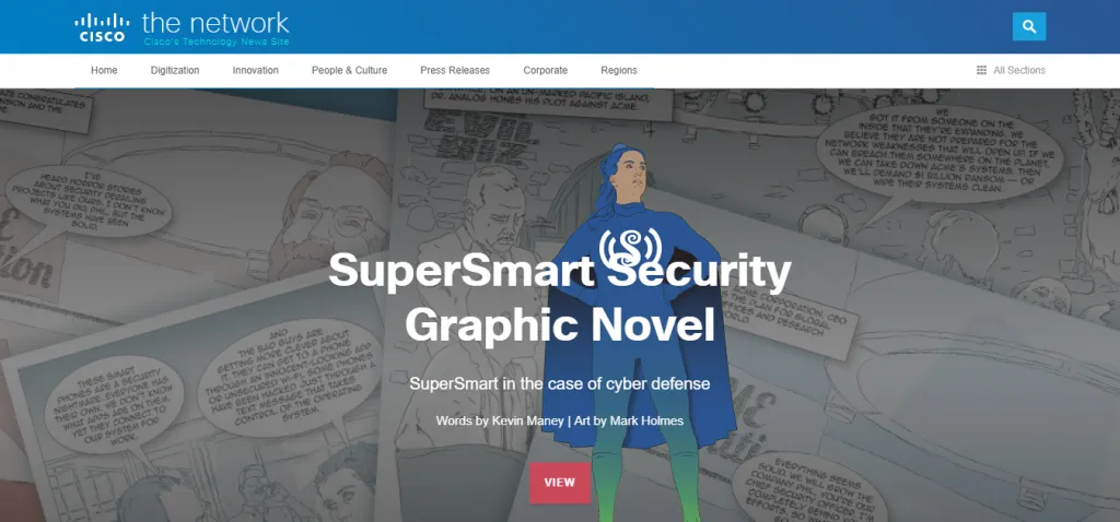 Cisco's SuperSmart security graphic novel.