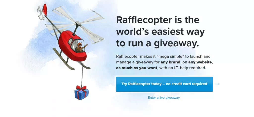 Rafflecopter: easy giveaways.