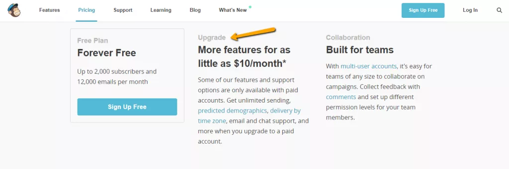 Upgrade to get more features.
