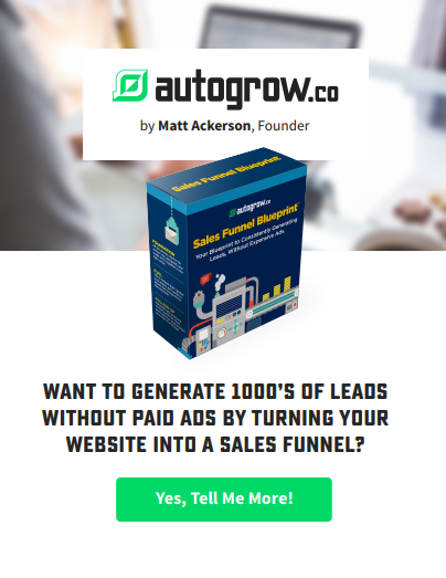 Sales funnel blueprint design.