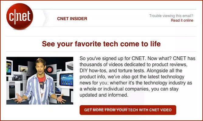 Man reviewing tech products.