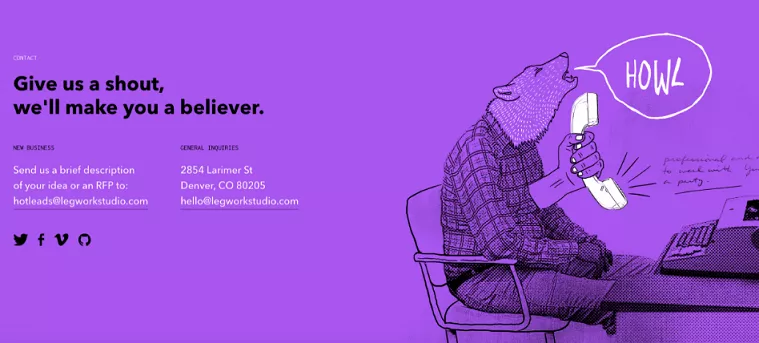 Contact page, clear expectations, quick response.