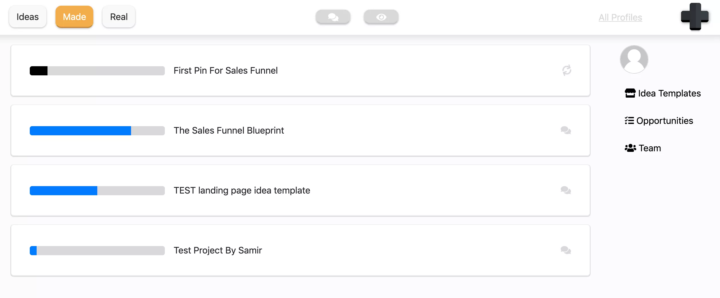 Growbo project progress, ideas, & templates.