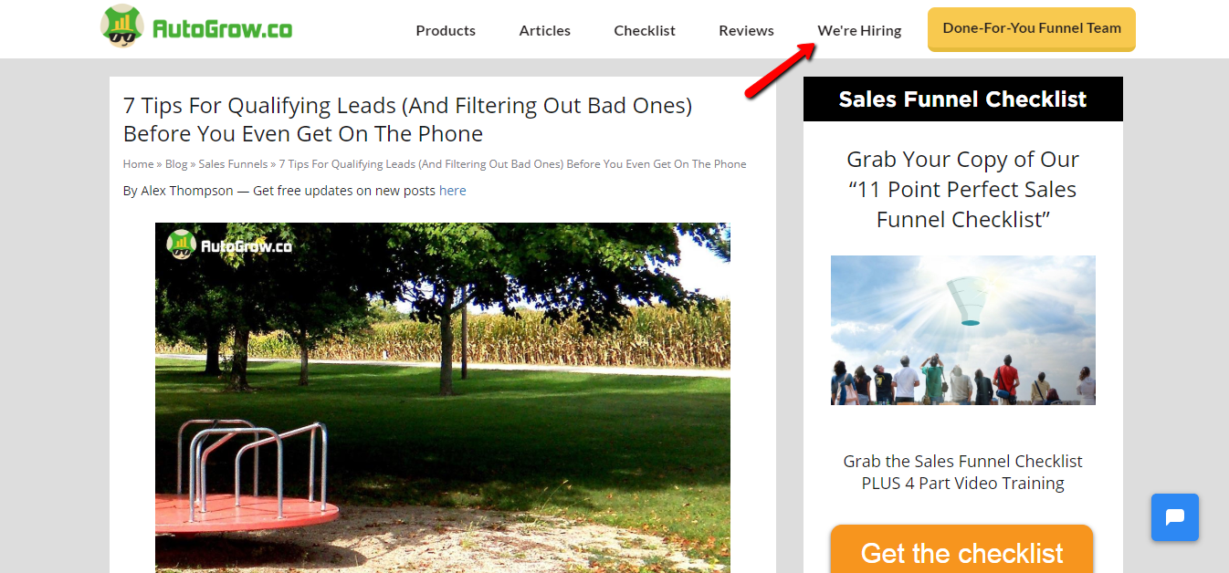 Park scene with playground equipment.