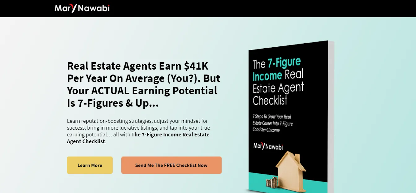 Real estate checklist for 7-figure income.