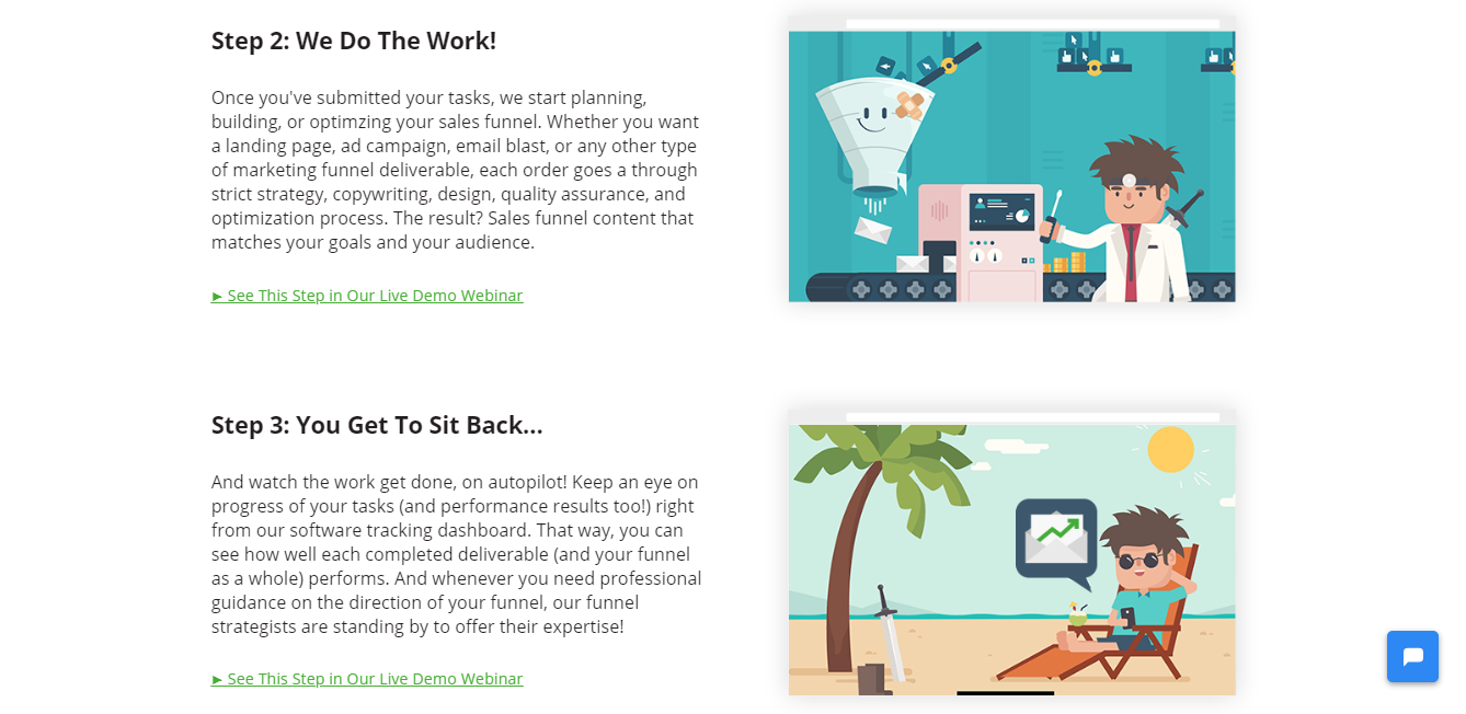 3 steps to sales funnel success.
