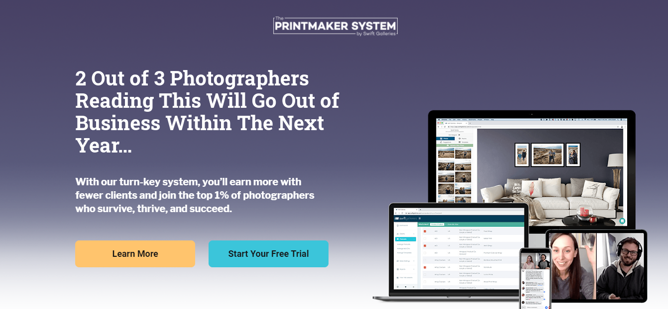 Photo biz survival: 2/3 fail.  Try our system.