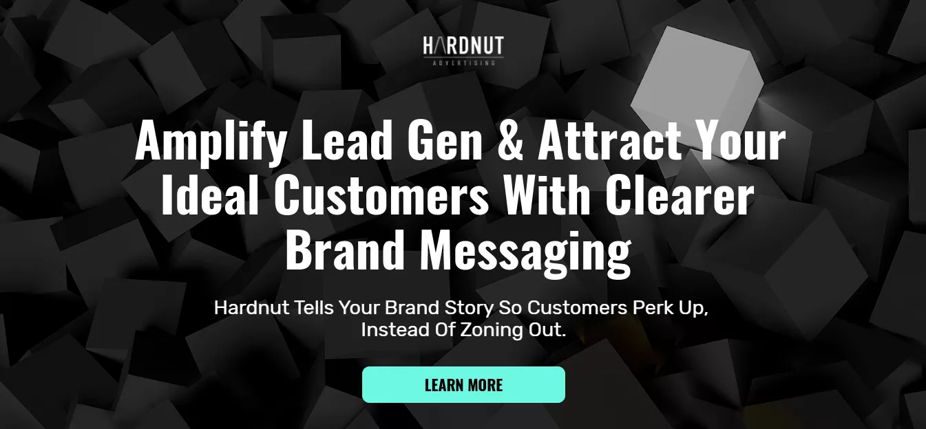Clear brand messaging for lead gen.