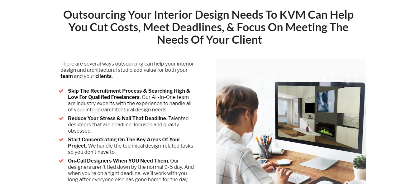 Outsourcing:  Cut costs, meet deadlines.