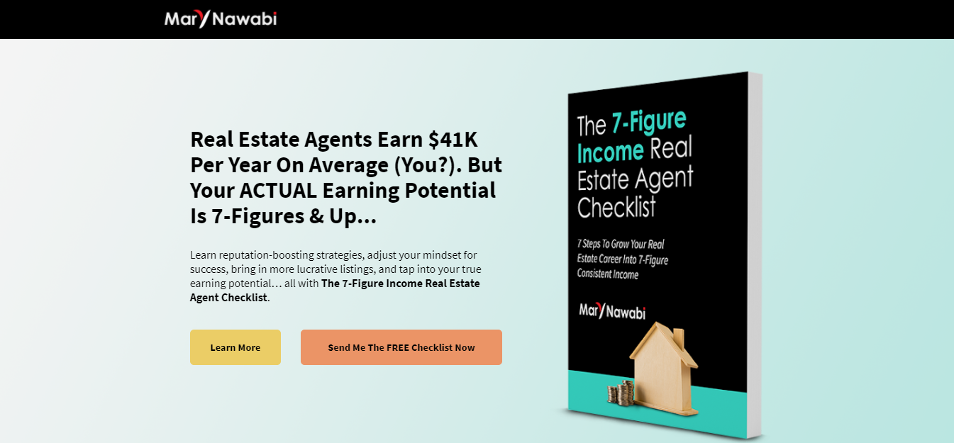 Real estate checklist, 7-figures income.
