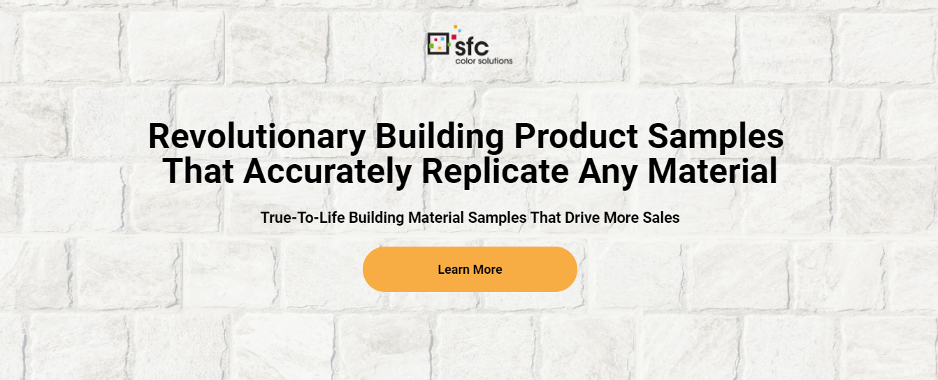 Building material samples, accurate replicas.