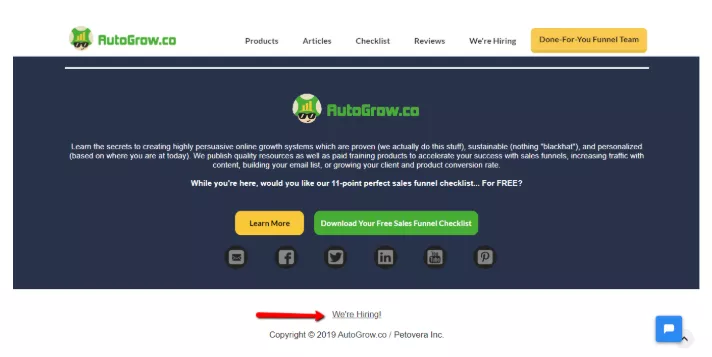 Free sales funnel checklist.