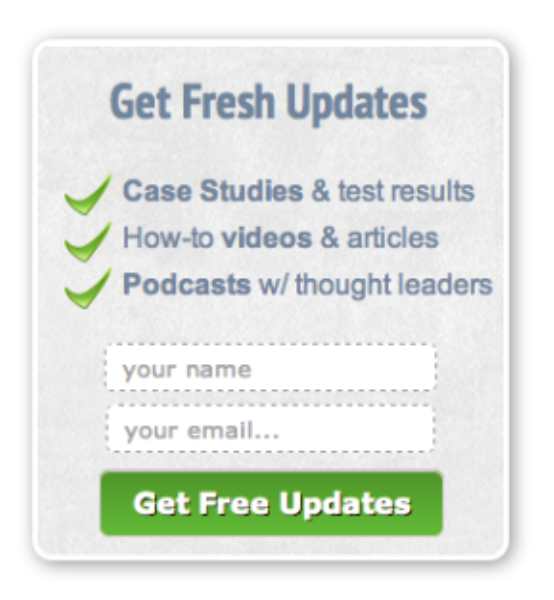 Subscribe form for updates.