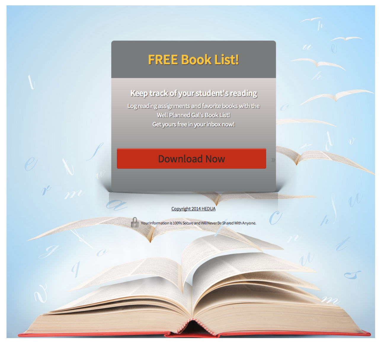 Free book list download.