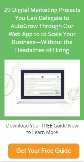 Laptop showing digital marketing project management.