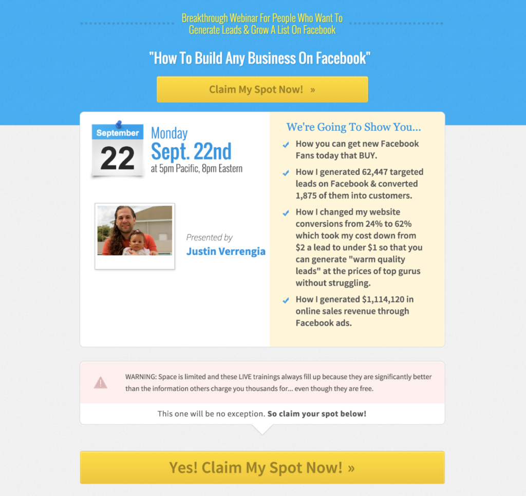 Man and baby, presented by Justin.