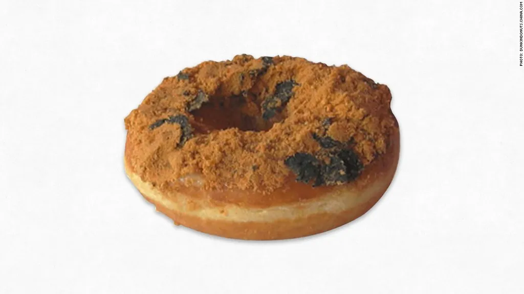 Donut topped with crumbs.