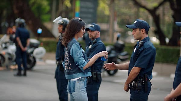 Kendall Jenner Pepsi ad, police, protest.