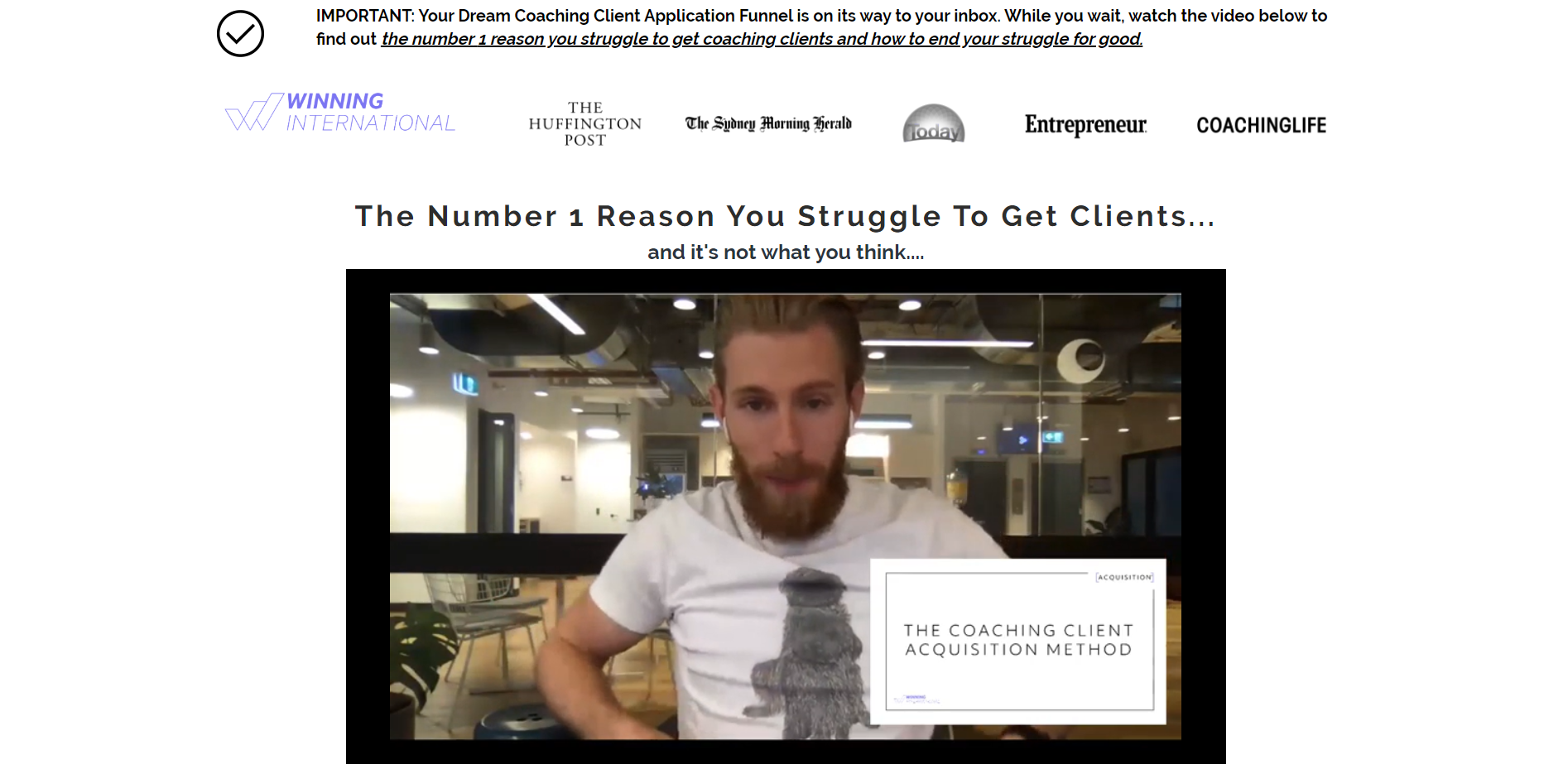 Man talking about coaching clients.