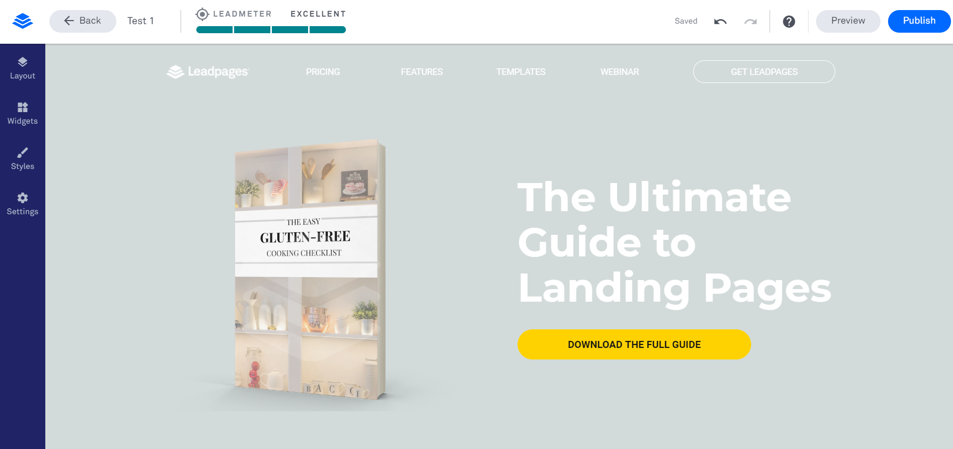 Downloadable gluten-free cooking checklist.