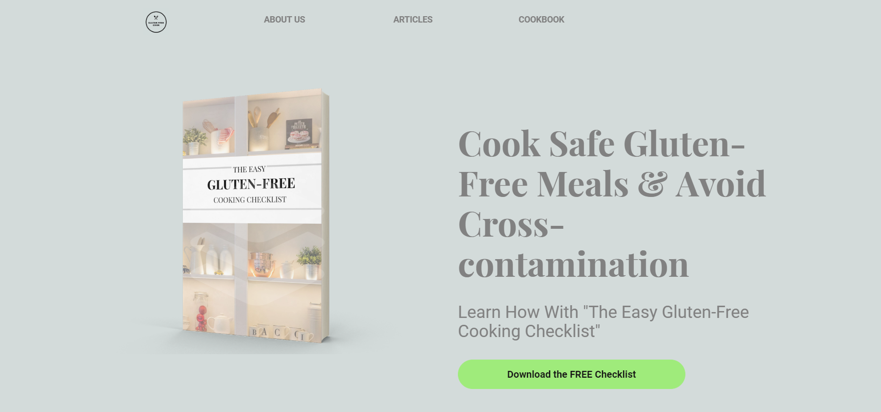 Gluten-free cooking checklist.