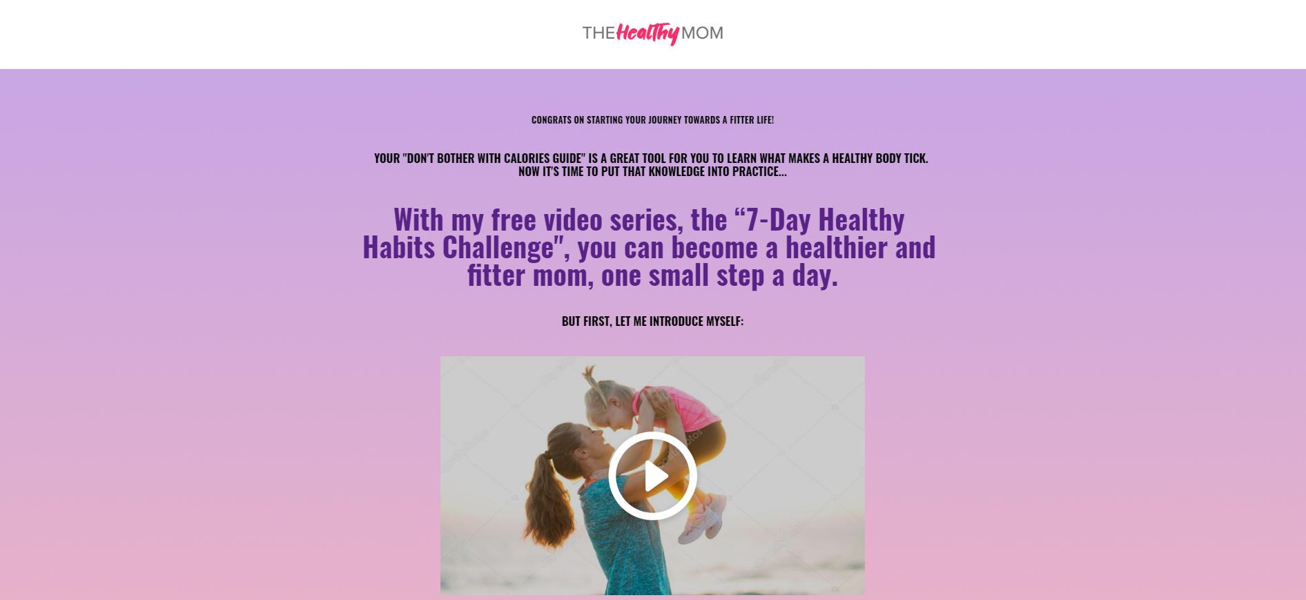 Woman lifting child, healthy habits.