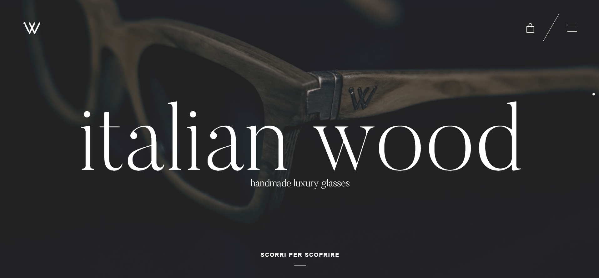 Italian wood eyeglasses.
