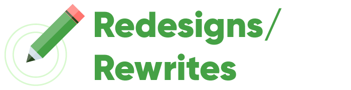 Redesign/Rewrite marketing assets.