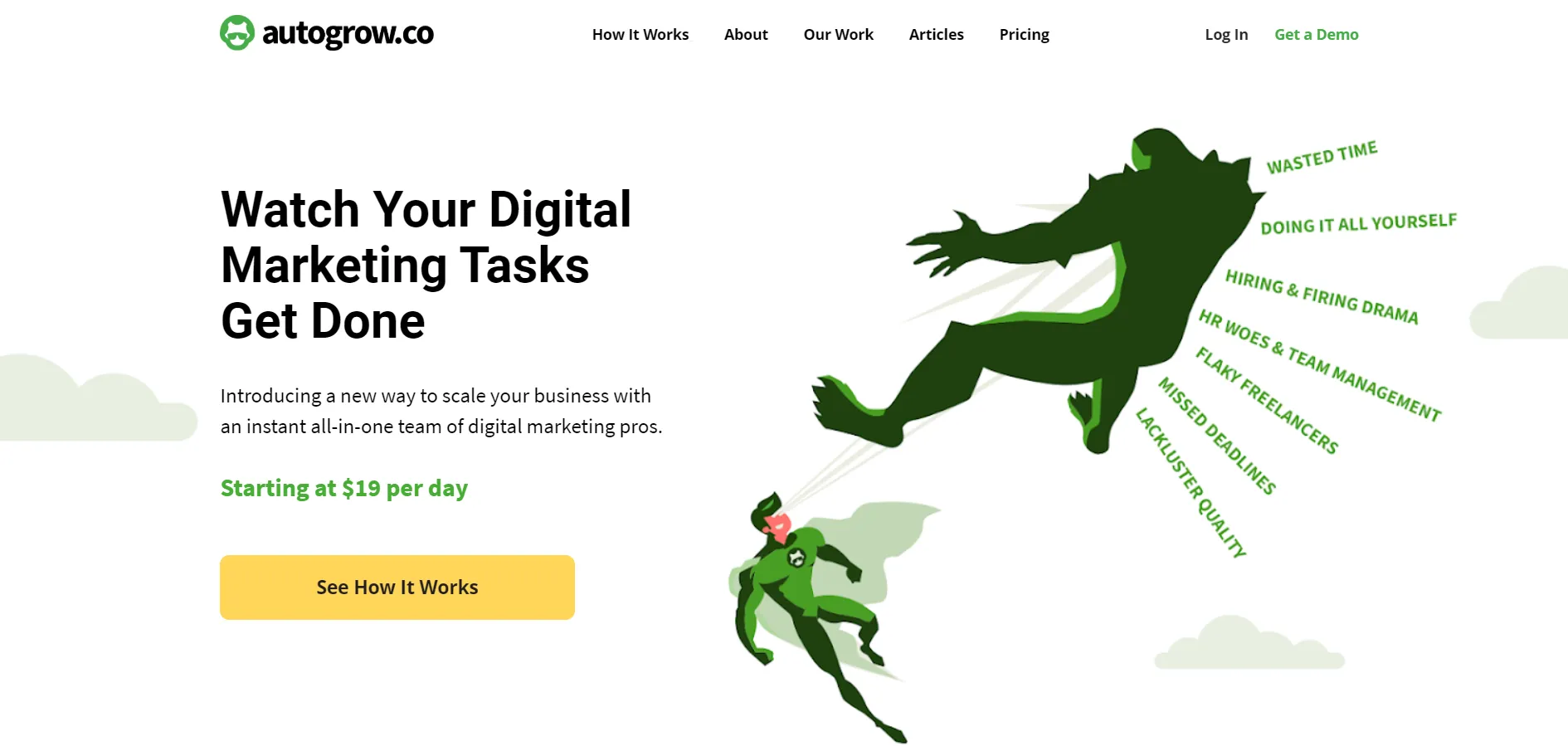 Digital marketing service, instant team.