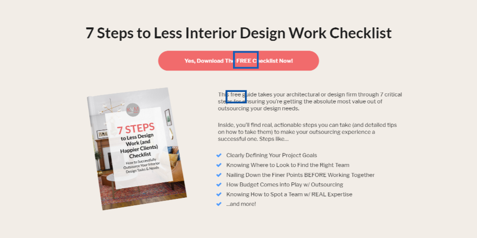 7 steps to less design work checklist.