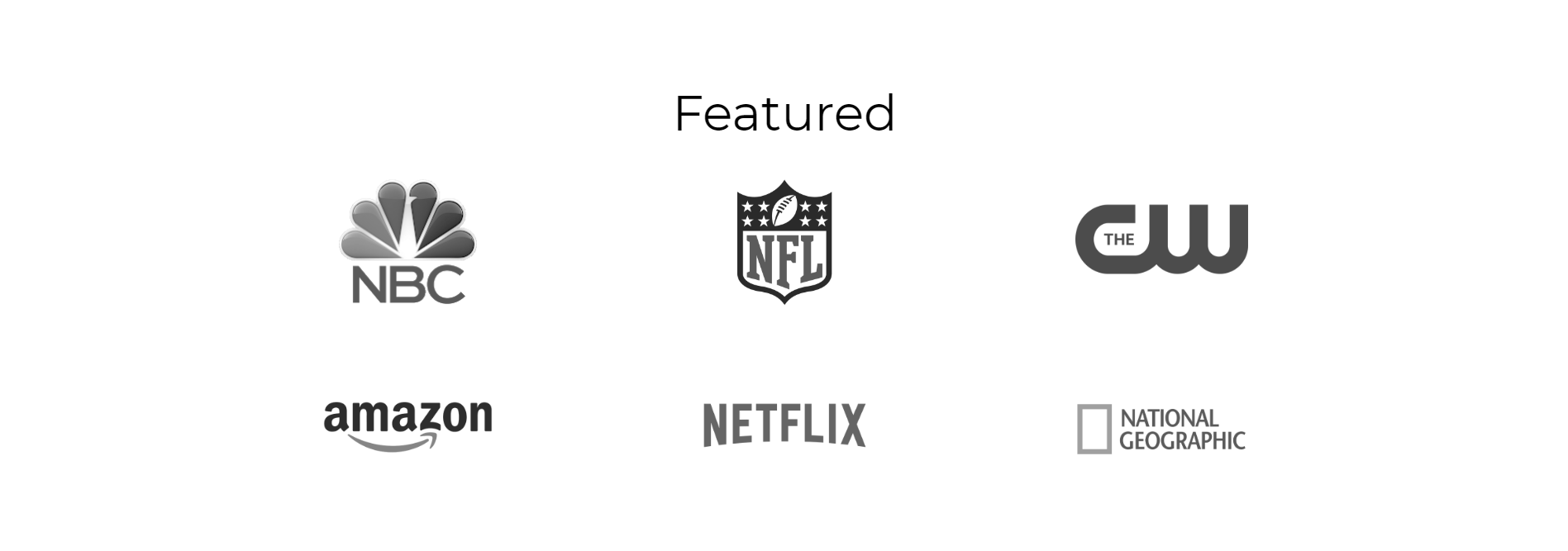 Popular brands as social proof.