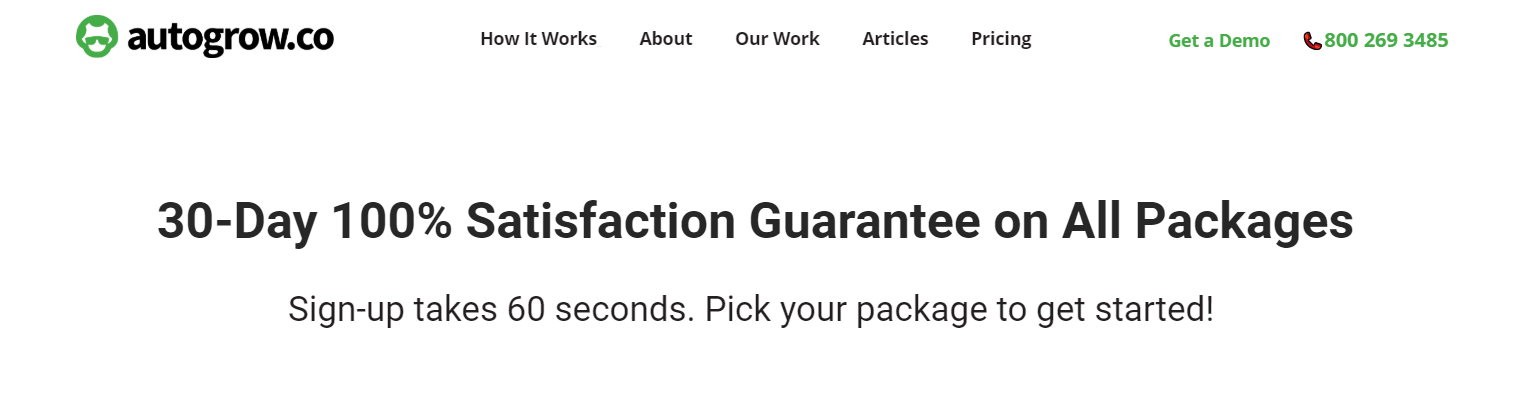 30-day money-back guarantee.