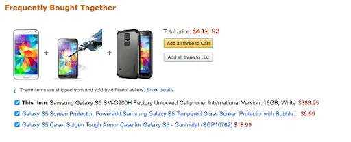 Galaxy S5 phone, case, and screen protector.
