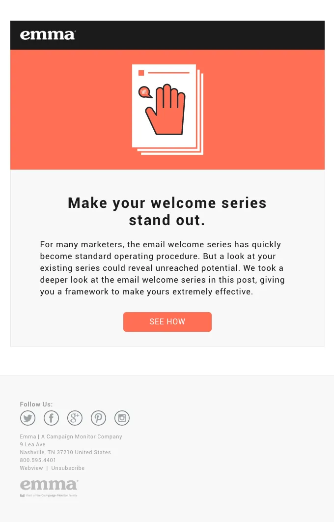 Email welcome series tips.