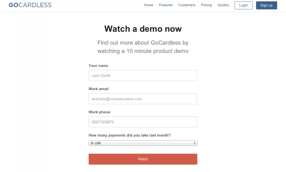 Online demo; watch now; product overview.
