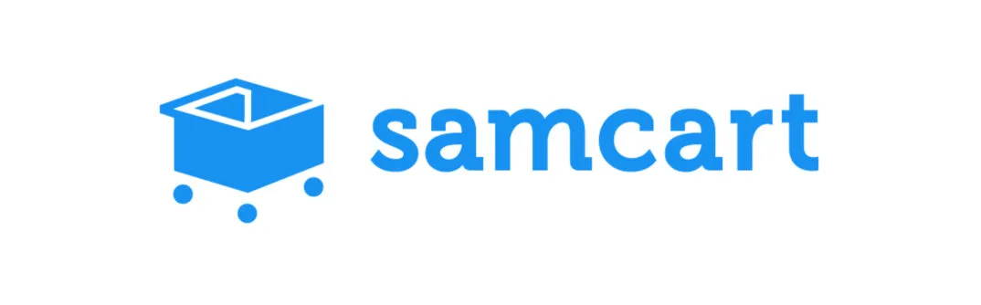 SamCart logo, SaaS eCommerce software.