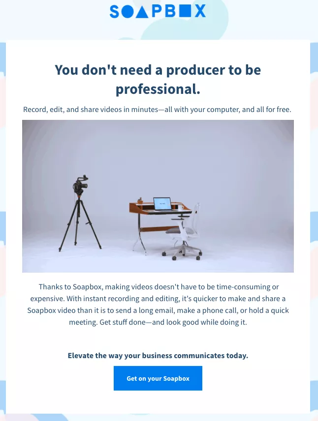 Video recording, easy and fast.