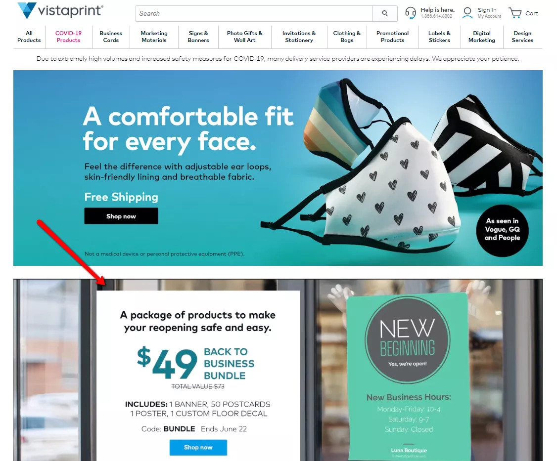 Vistaprint's tripwire