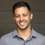 Man smiling, business opportunity.