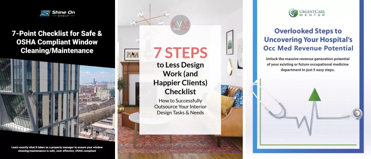 Checklists for business, safe cleaning.