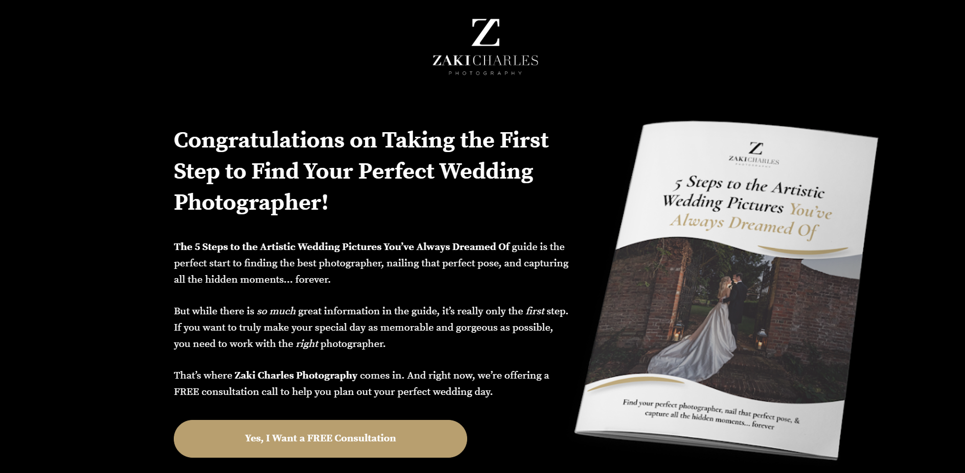 Wedding photographer guide.