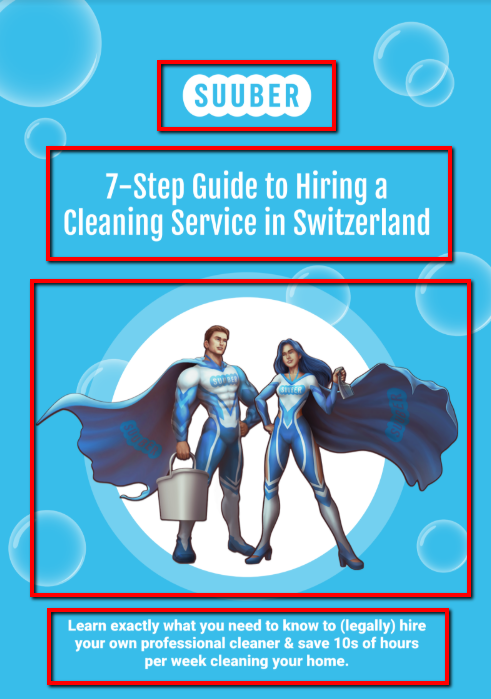 Cleaning service guide, Switzerland, 7 steps.