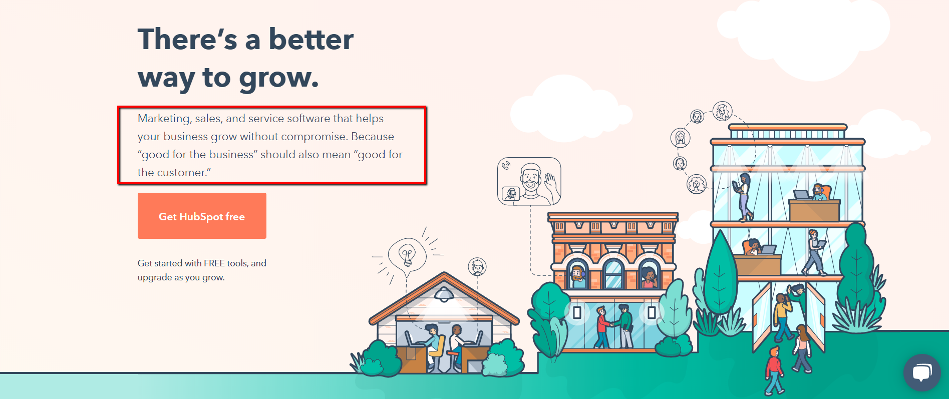 Business growth software, people working.